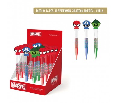 Boligrafo giratorio Vengadores Avengers Marvel surtido