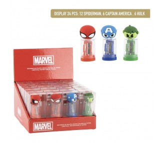 Sacapuntas contenedor Vengadores Avengers Marvel surtido