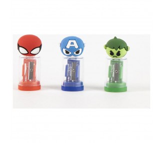 Sacapuntas contenedor Vengadores Avengers Marvel surtido