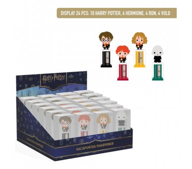 Sacapuntas contenedor Harry Potter surtido