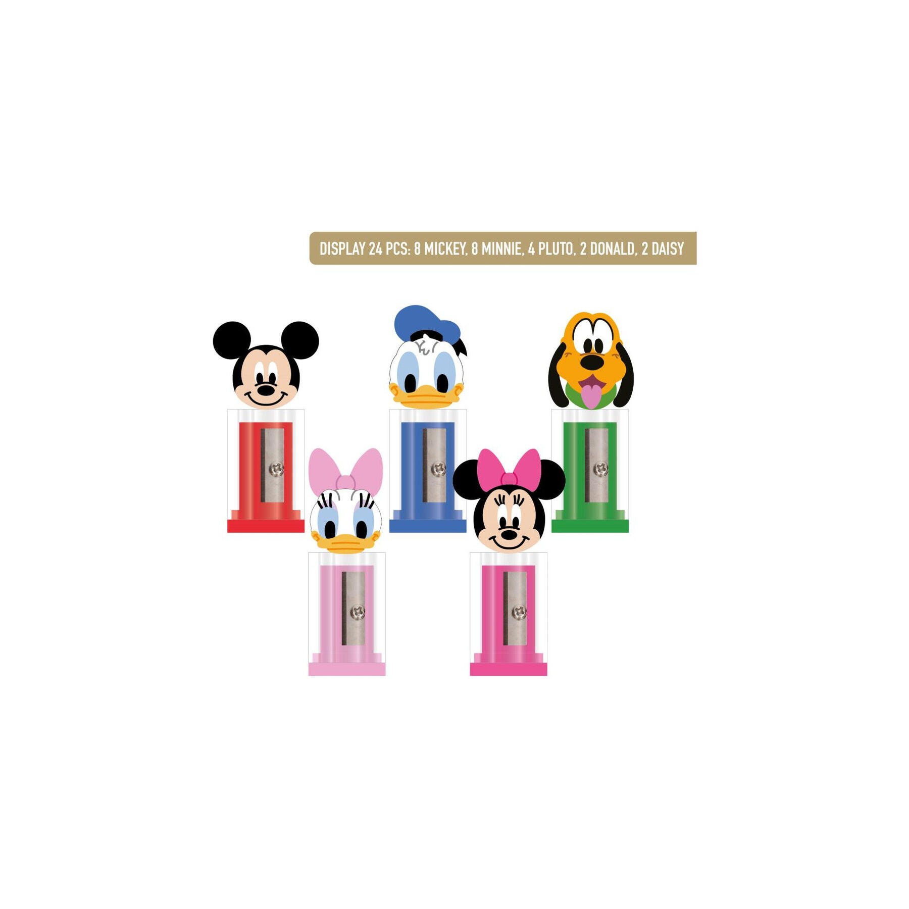 Sacapuntas contenedor Disney surtido