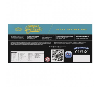 Estuche de Entrenador Elite juego cartas Heroes Ascendentes Pokemon ingles