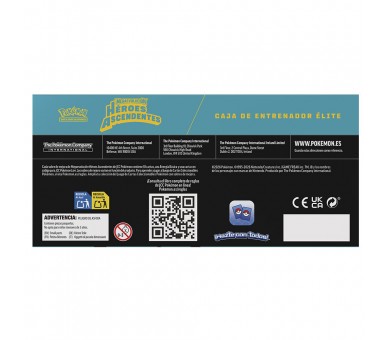 Estuche de Entrenador Elite juego cartas Heroes Ascendentes Pokemon español
