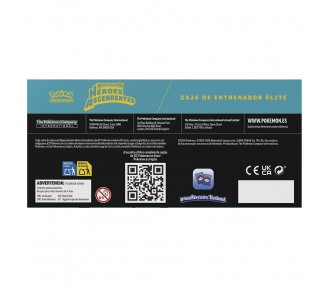 Estuche de Entrenador Elite juego cartas Heroes Ascendentes Pokemon español