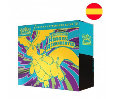 Estuche de Entrenador Elite juego cartas Heroes Ascendentes Pokemon español