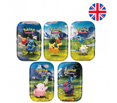 Mini Lata juego cartas Heroes Ascendentes Pokemon ingles surtido