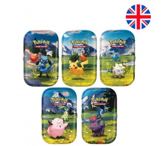 Mini Lata juego cartas Heroes Ascendentes Pokemon ingles surtido