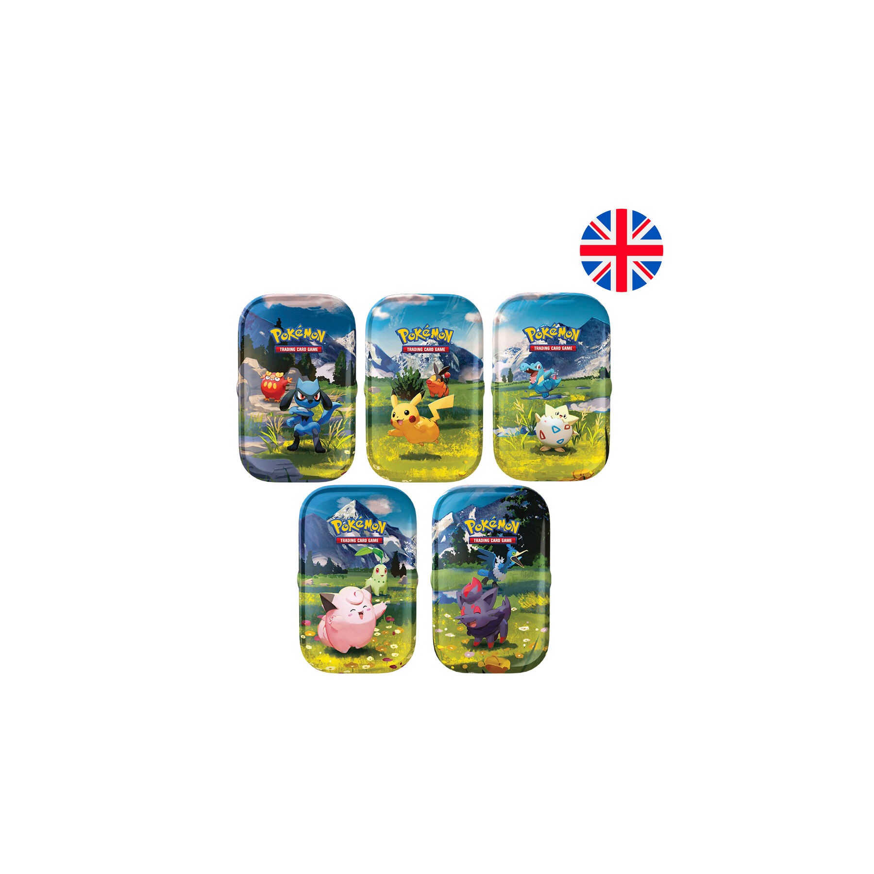 Mini Lata juego cartas Heroes Ascendentes Pokemon ingles surtido