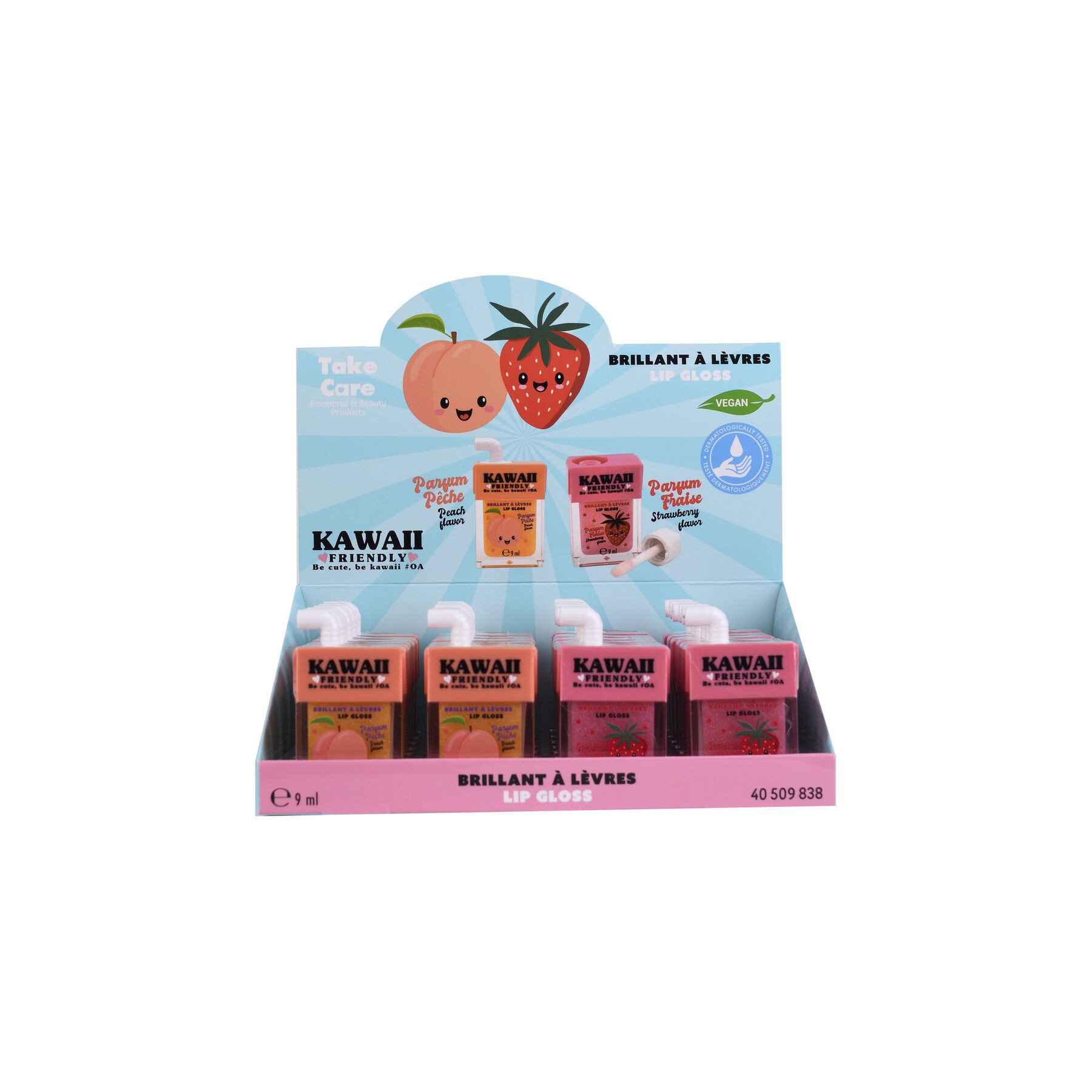 Balsamo labial + brillo Kawaii surtido