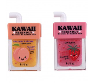 Balsamo labial + brillo Kawaii surtido