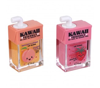 Balsamo labial + brillo Kawaii surtido