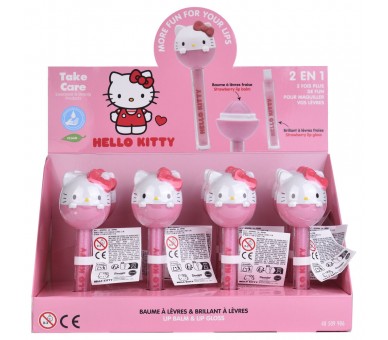 Balsamo labial + brillo Hello Kitty