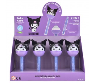 Balsamo labial + brillo Kuromi Hello Kitty
