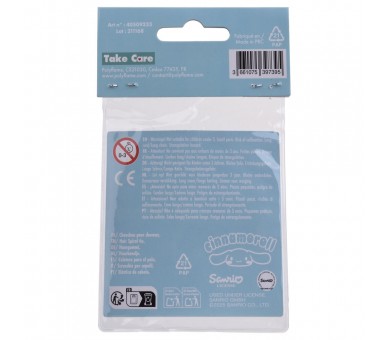 Blister 2 coleteros pelo Cinnamoroll Hello Kitty