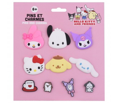 Blister 10 Charms Hello Kitty and Friends