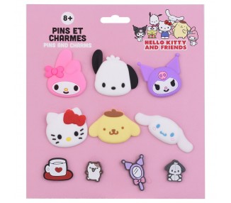Blister 10 Charms Hello Kitty and Friends