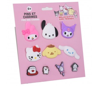 Blister 10 Charms Hello Kitty and Friends