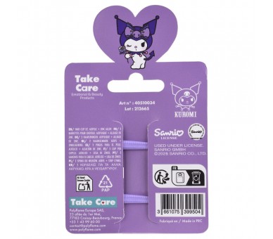 Blister 2 pinzas pelo Kuromi Hello Kitty