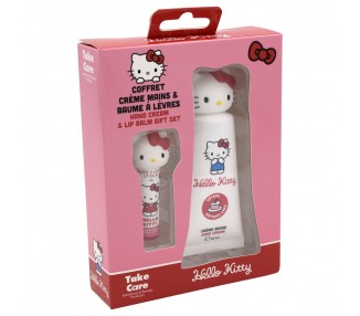 Crema manos + balsamo labial Hello Kitty
