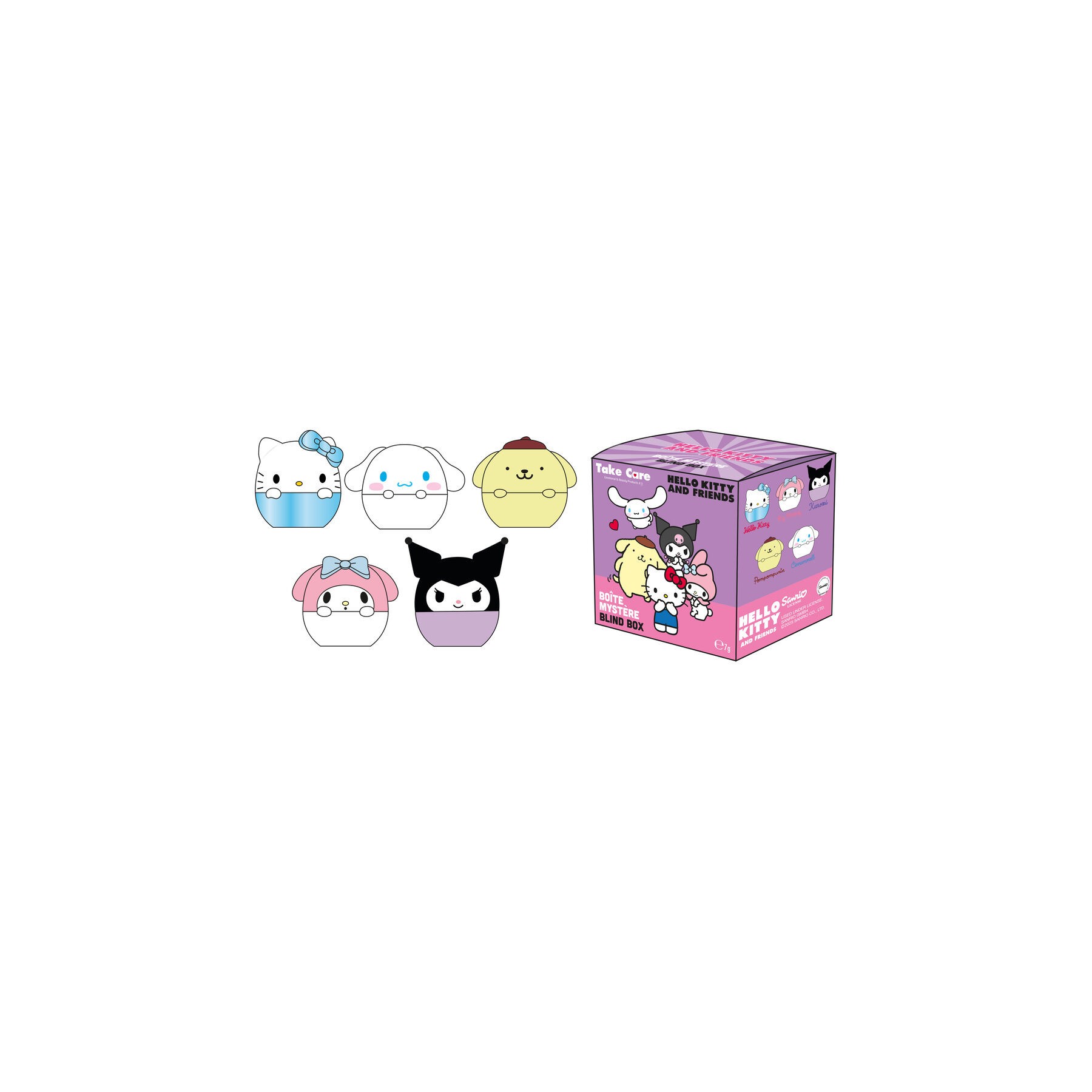 Blind box mystery Balsamo labial Hello Kitty and Friends surtido