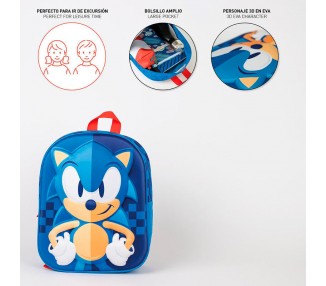 Mochila 3D Sonic the Hedgehog 31cm
