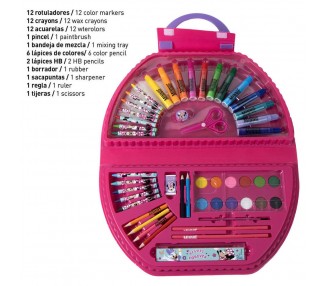 Set papeleria coloreable Minnie Disney 50pzs