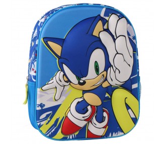 Mochila 3D Sonic the Hedgehog 30cm