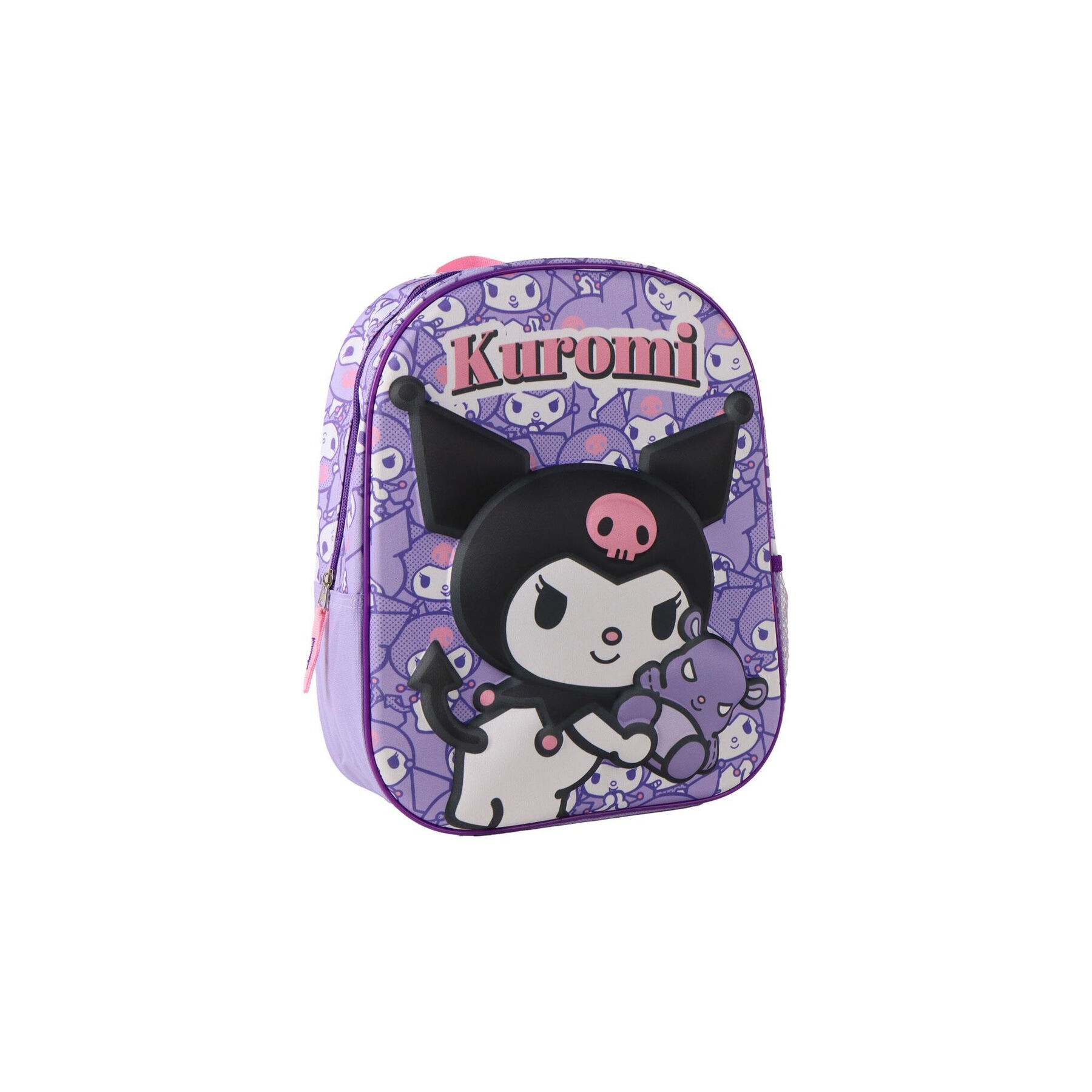 Mochila 3D Kuromi Hello Kitty 30cm