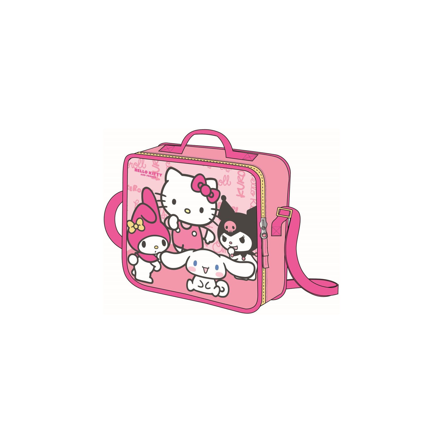 Bolsa portameriendas 3D Hello Kitty and Friends