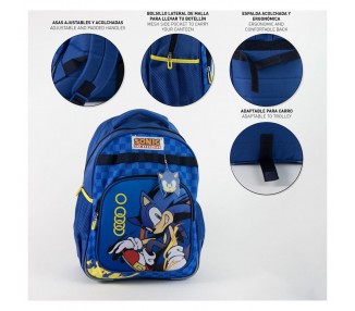 Mochila Sonic the Hedgehog 42cm adaptable