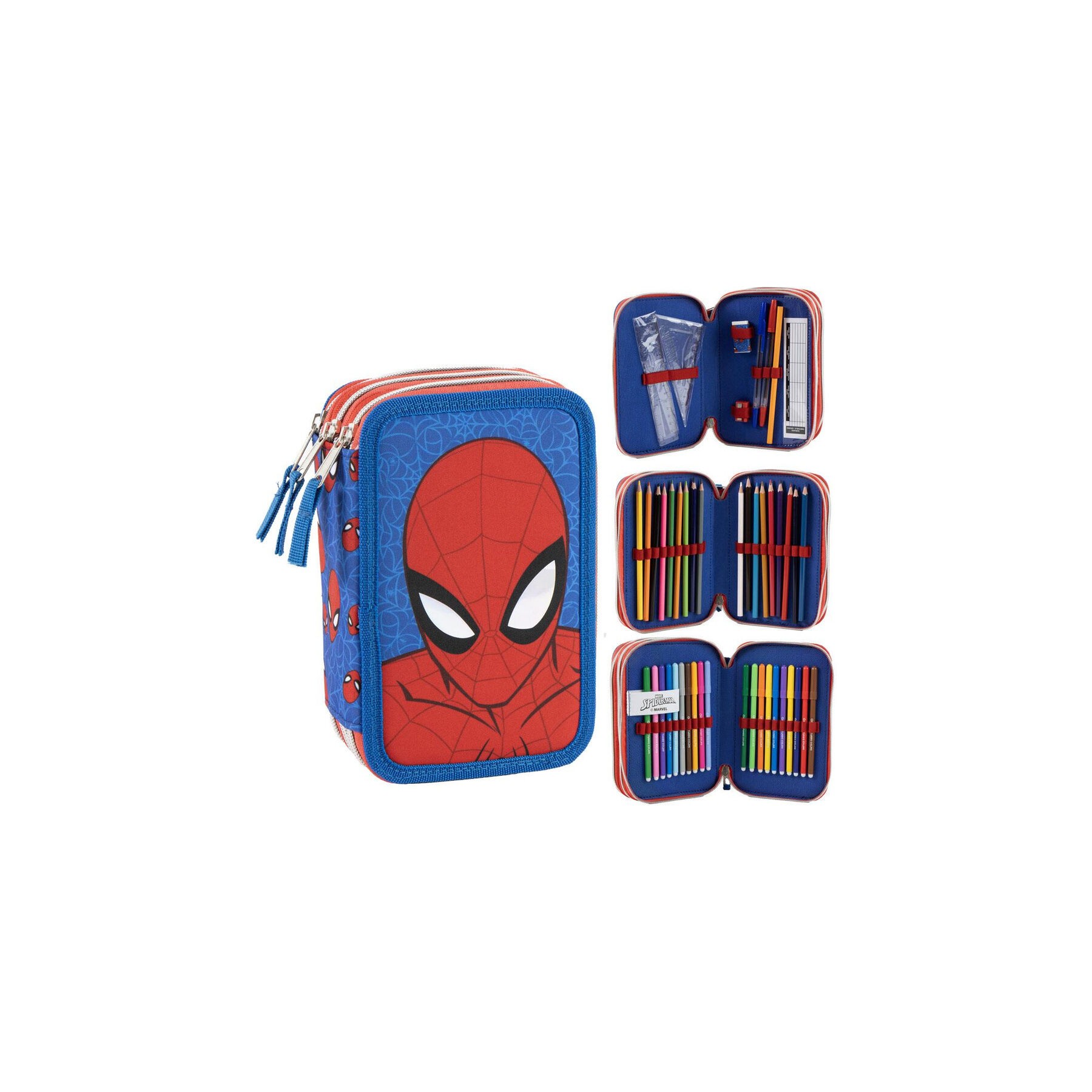 Plumier Spiderman Marvel triple