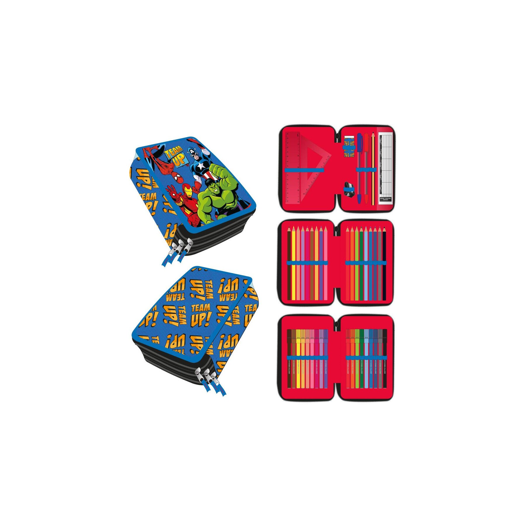 Plumier Vengadores Avengers Marvel triple