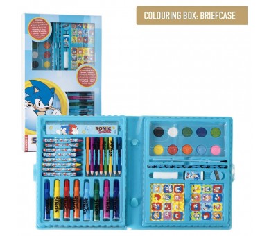 Estuche papeleria coloreable Sonic the Hedgehog