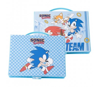 Estuche papeleria coloreable Sonic the Hedgehog