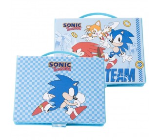 Estuche papeleria coloreable Sonic the Hedgehog