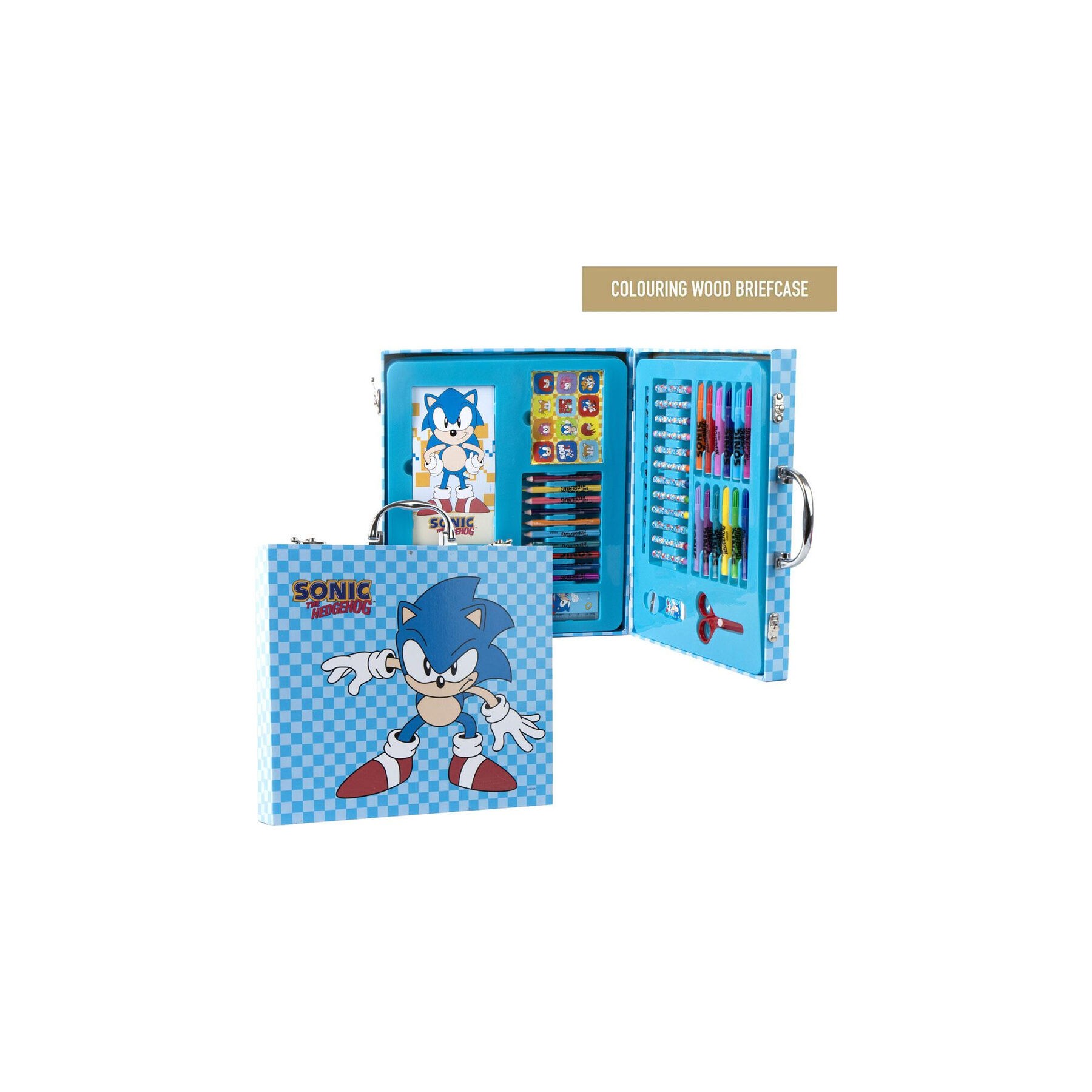 Maletin papeleria coloreable Sonic the Hedgehog