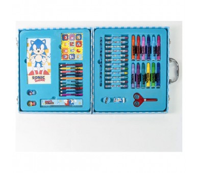 Maletin papeleria coloreable Sonic the Hedgehog