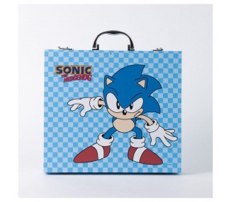 Maletin papeleria coloreable Sonic the Hedgehog