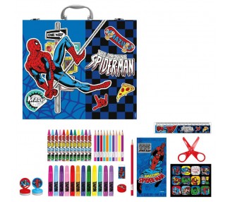 Maletin papeleria coloreable Spiderman Marvel