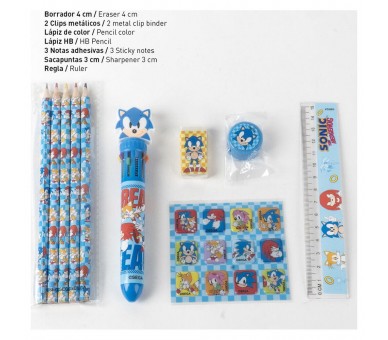 Set papeleria Sonic the Hedgehog
