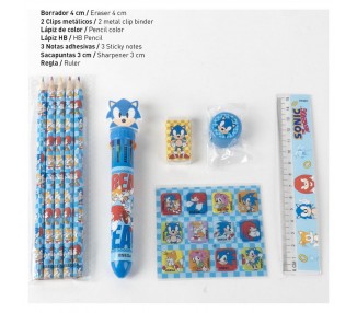 Set papeleria Sonic the Hedgehog