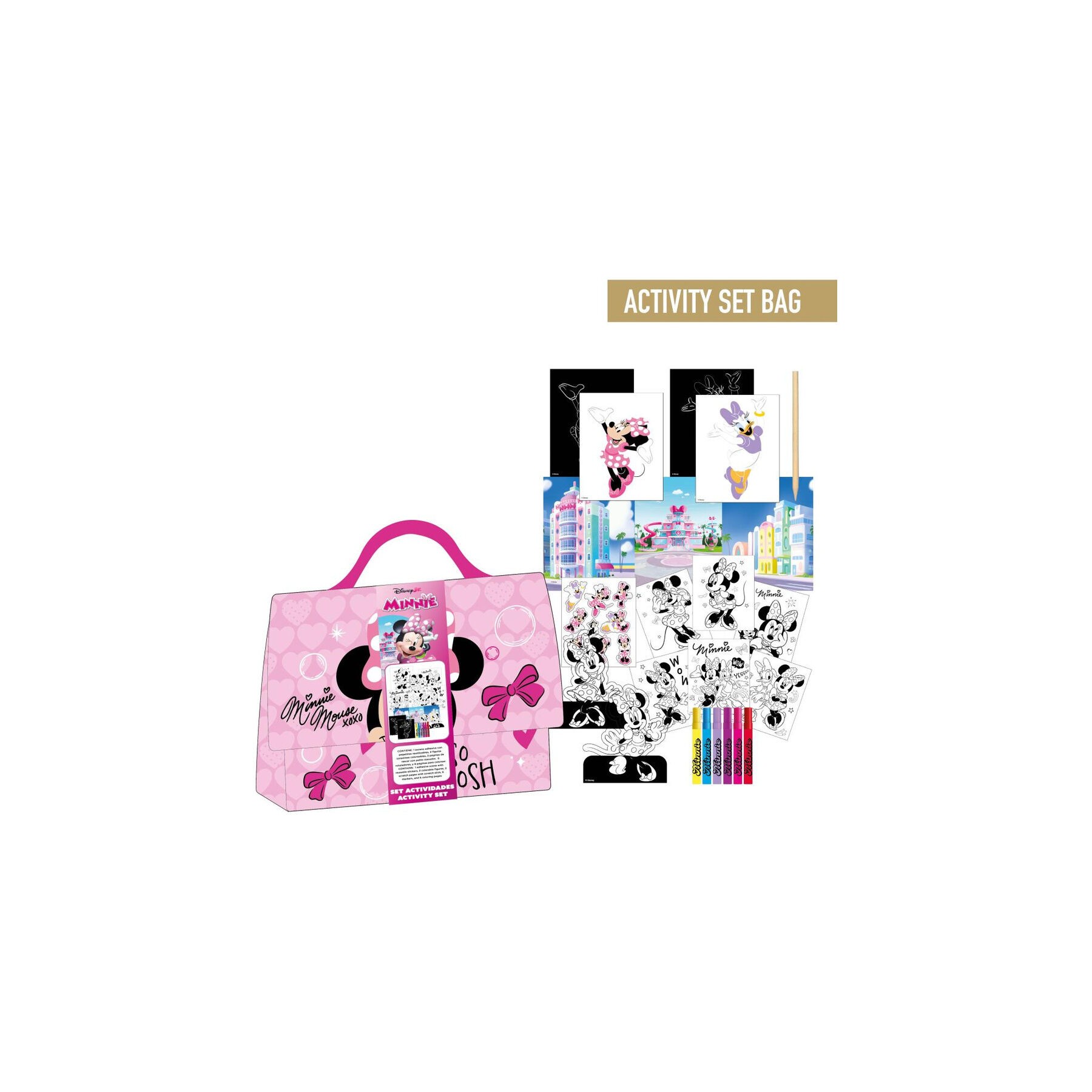 Bolso set coloreable Minnie Disney