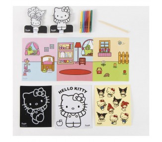Bolso set coloreable Hello Kitty and Friends