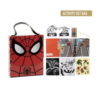 Mochila set coloreable Spiderman Marvel