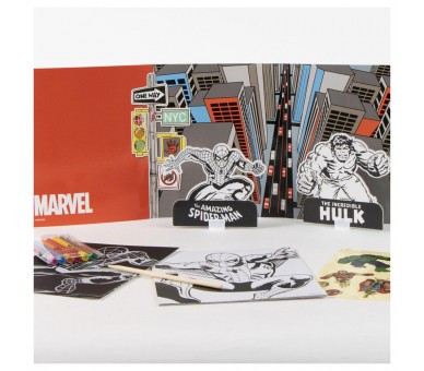 Mochila set coloreable Spiderman Marvel