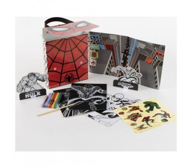 Mochila set coloreable Spiderman Marvel