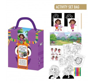 Mochila set coloreable Dora la Exploradora