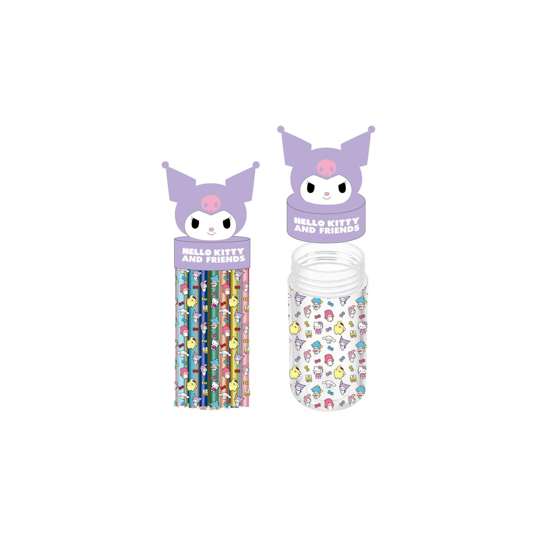 Portatodo bote Kuromi Hello Kitty