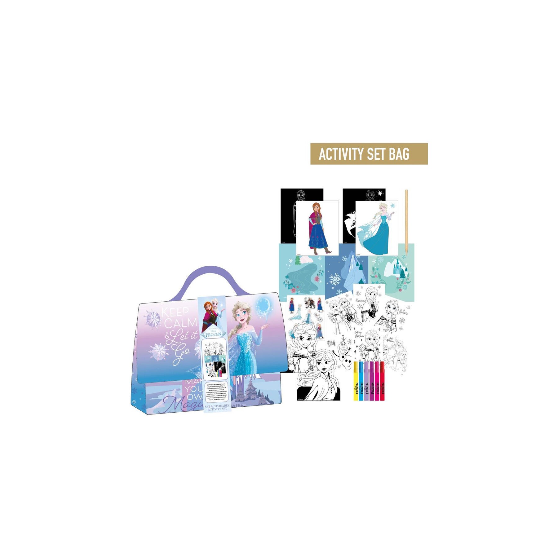 Bolso set coloreable Frozen Disney