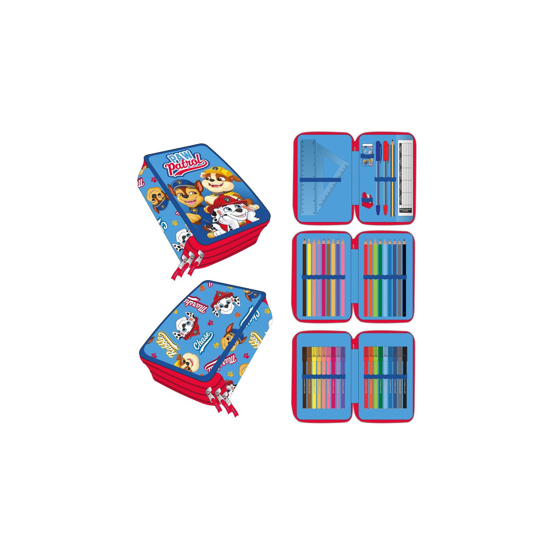 Plumier Patrulla Canina Paw Patrol triple